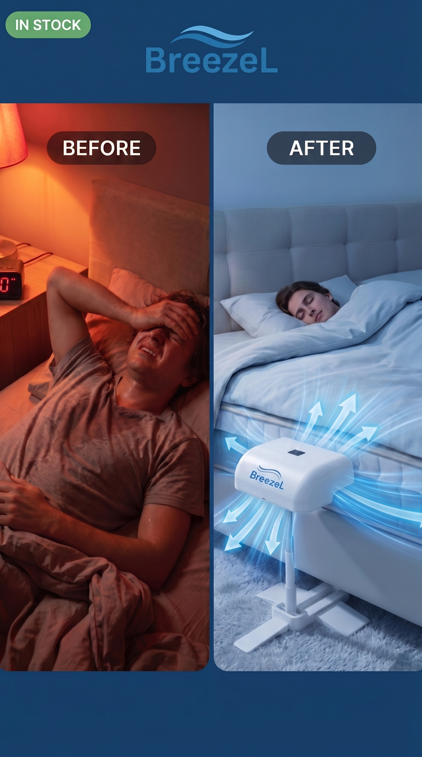 BreezeL Bed Cooling Fan