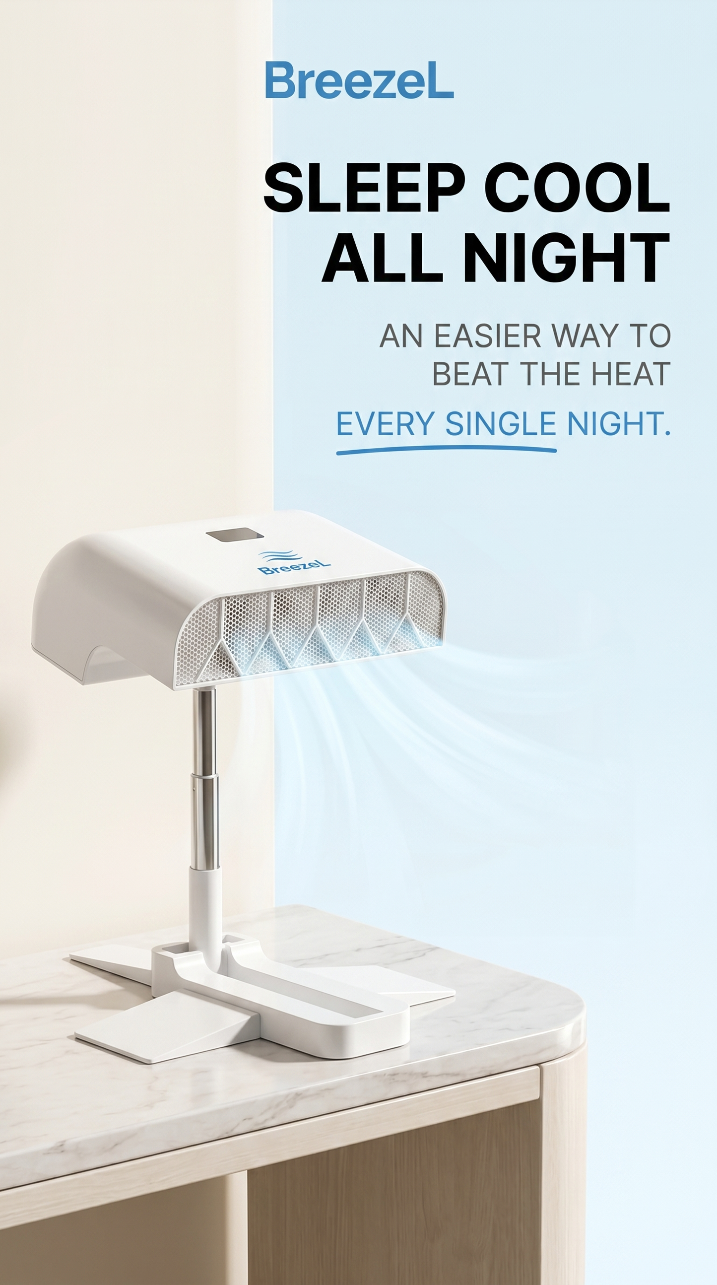 BreezeL Bed Cooling Fan