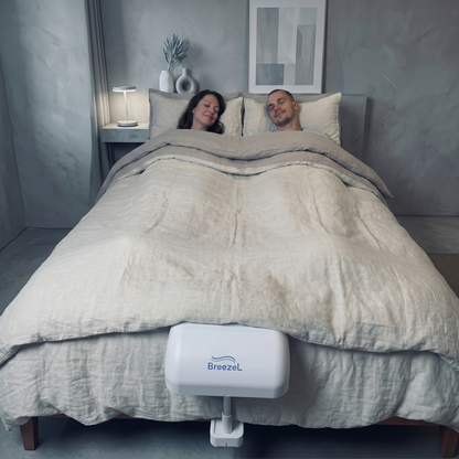 BreezeL customer in bed - young couple